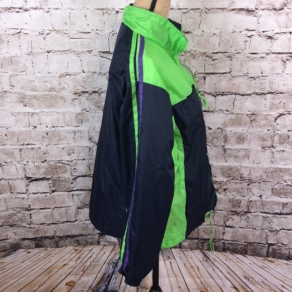 CB Carolina Bay Blue/ Green Rain Jacket Size Large - Picture 4 of 10